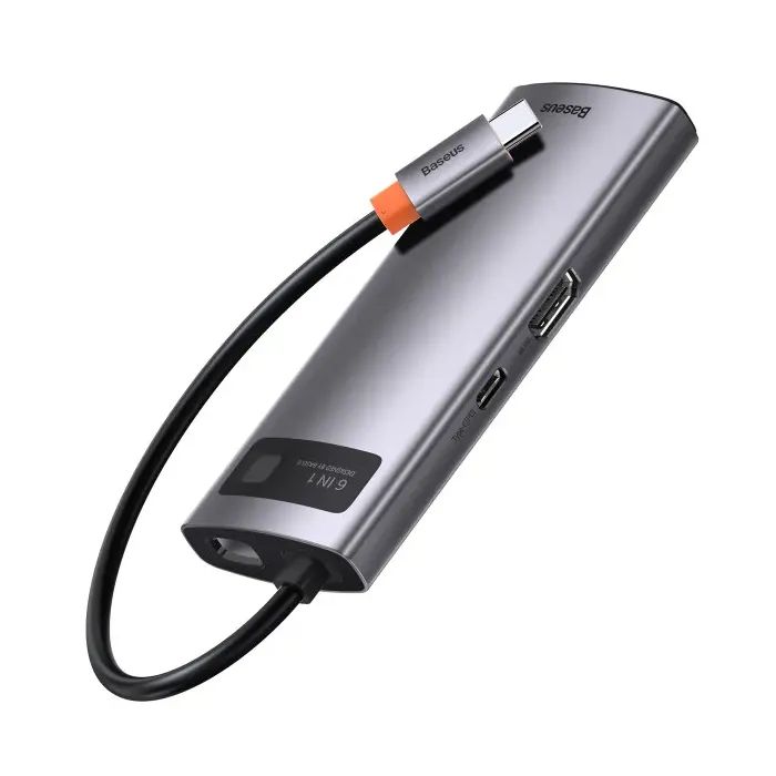 Концентратор Baseus USB-C 6-in-1 (CAHUB-CW0G) изображение 6