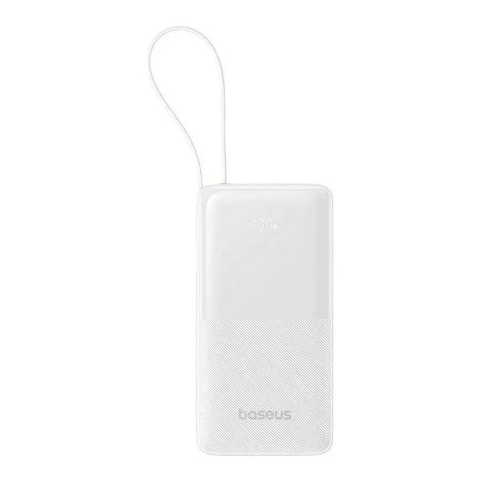 Батарея універсальна Baseus Bipow 2 20000mAh 20W with USB-C cable white (P10077101213-01)