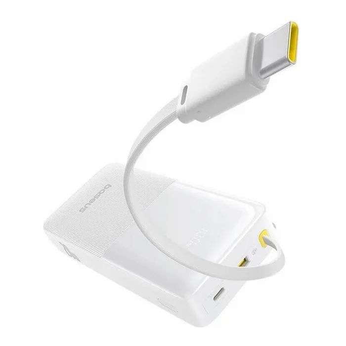 Батарея універсальна Baseus Bipow 2 20000mAh 20W with USB-C cable white (P10077101213-01) зображення 2