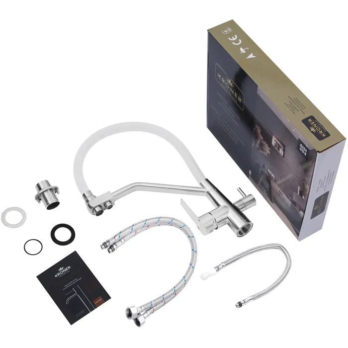 Змішувач Kroner Klassisch-PVD03817BLK (CV031898) зображення 8