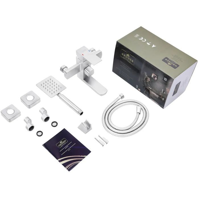 Смеситель Kroner Edelstahl Kubus-ESG010 + змішувач Edelstahl Kubus-ESG060 (CVS30150) изображение 9