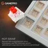 Клавіатура GamePro Genesis Metallic MK144G Outemu Red Switch USB UA Gray (MK144G) зображення 12