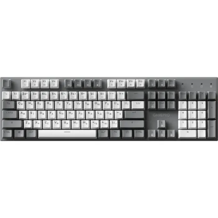 Клавіатура GamePro Genesis Metallic MK144G Outemu Red Switch USB UA Gray (MK144G) зображення 6