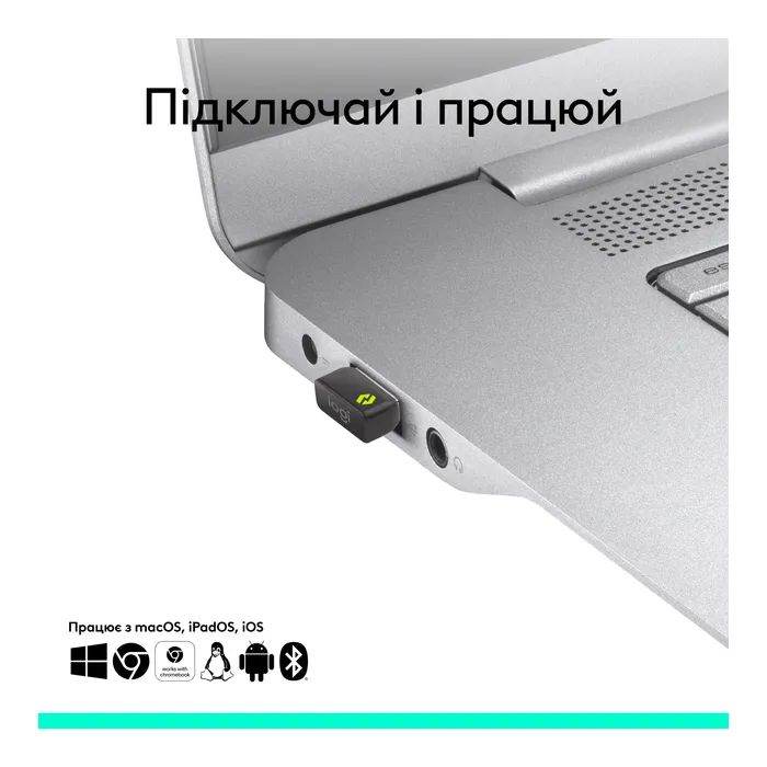 Адаптер Logitech BOLT Receiver USB-C - 2.4GHZ (L956-000157) зображення 4