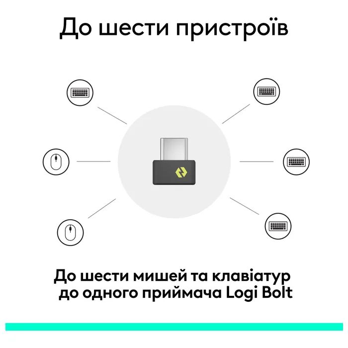 Адаптер Logitech BOLT Receiver USB-C - 2.4GHZ (L956-000157) зображення 5