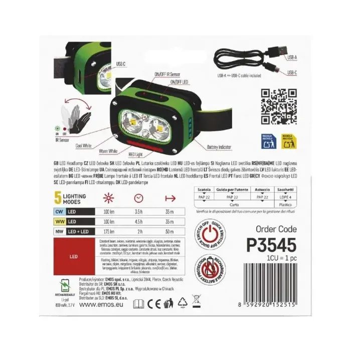 Ліхтар EMOS P3545 170Lm Li-Ion (P3545) зображення 9