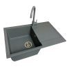 Мийка кухонна Adamant Horizon сірий + змішувач + дозатор (1824296901504) зображення 2