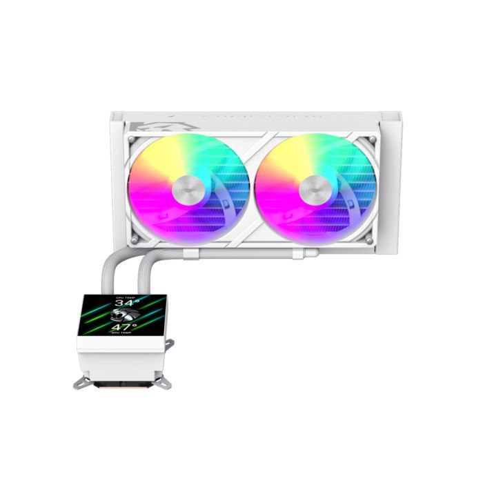 Система рідинного охолодження Gamemax GLACIER 240 LCD WH зображення 2