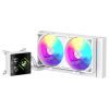 Система жидкостного охлаждения Gamemax GLACIER 240 LCD WH изображение 2