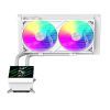 Система жидкостного охлаждения Gamemax GLACIER 240 LCD WH изображение 4