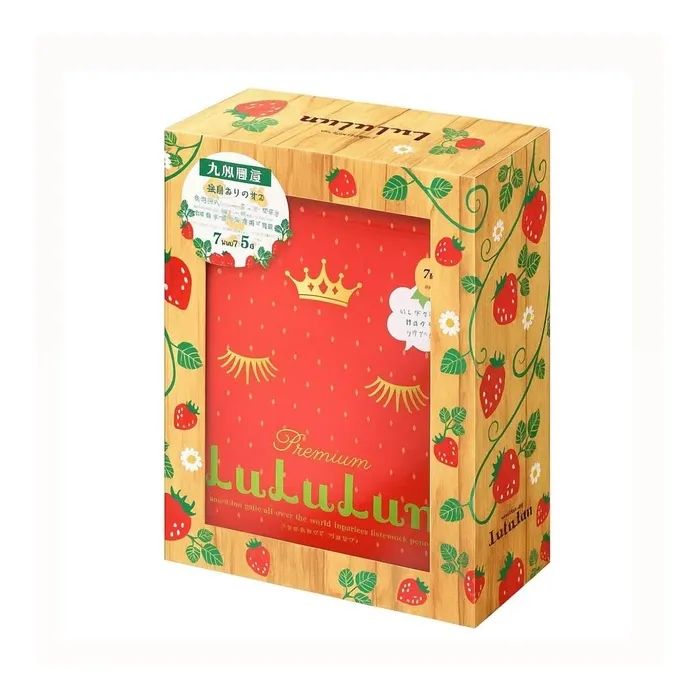Маска для лица Lululun Premium Face Mask Strawberry 7 шт (4582305065930)