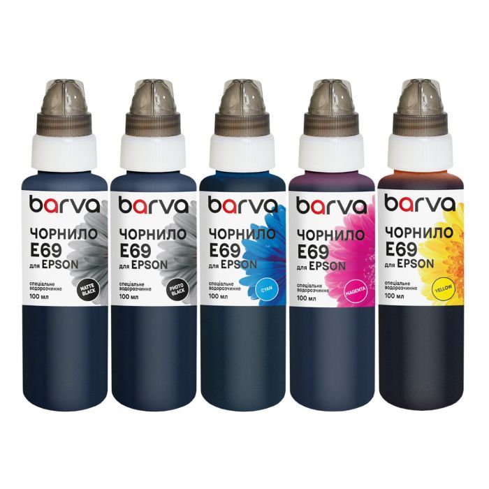 Чернила Barva Epson T69 5x100 мл, special, MB/PB/C/M/Y (E69-100-MP)