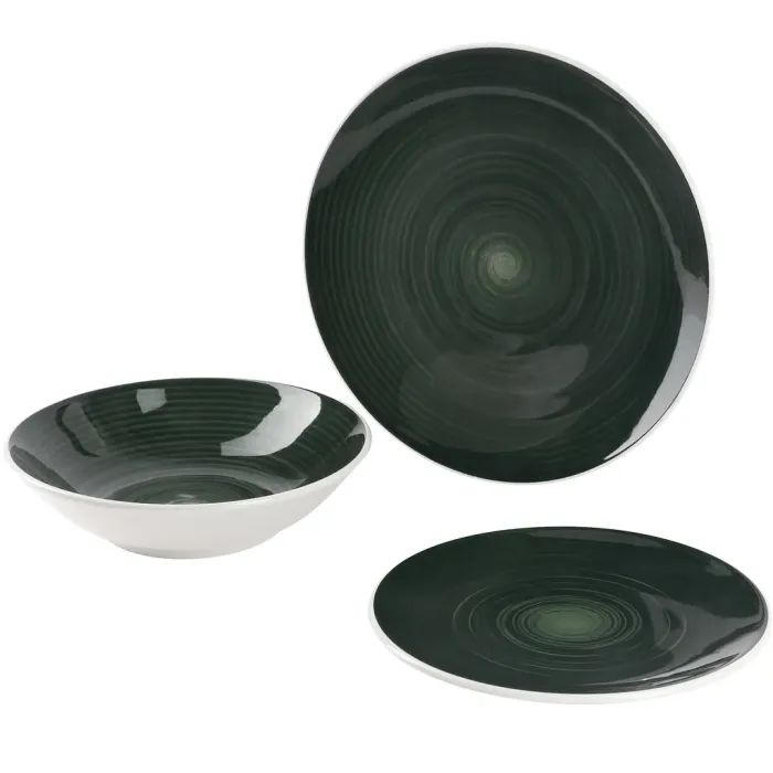 Столовый сервиз Bergner Excalibur green 12 предметів (BG-10243-GR)