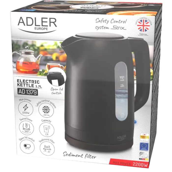 Електрочайник Adler AD 1379 black зображення 7
