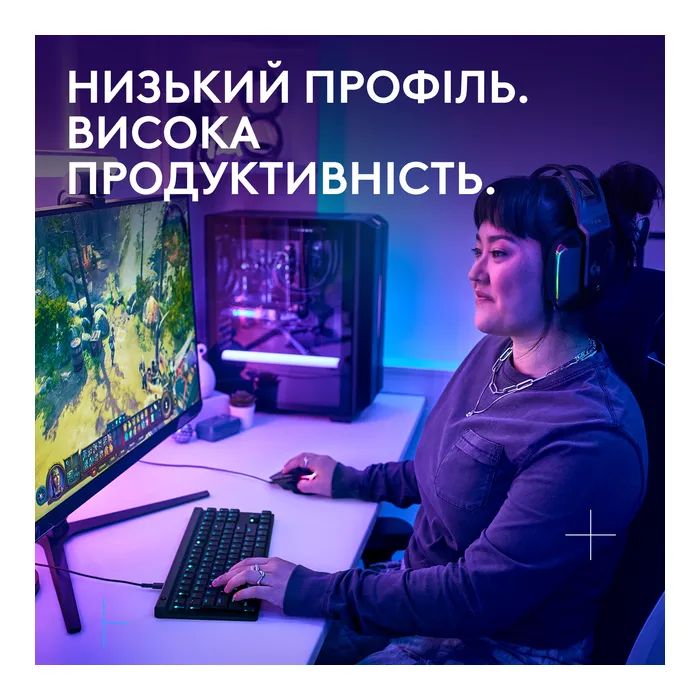 Клавиатура Logitech G515 TKL Cored GL Tactile RGB USB UA Black (920-014133) изображение 2