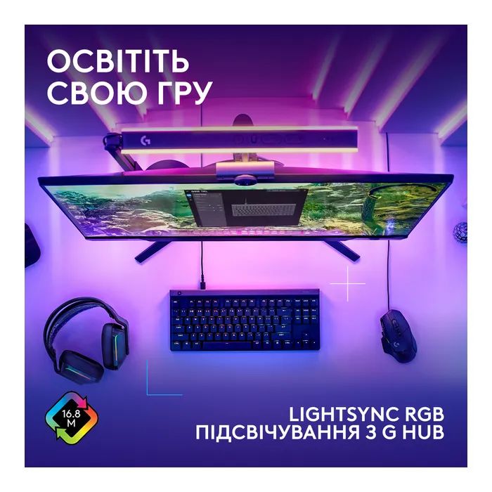 Клавиатура Logitech G515 TKL Cored GL Tactile RGB USB UA Black (920-014133) изображение 6