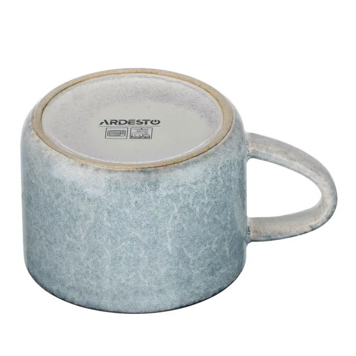 Чашка Ardesto Daiano, 300мл, порцеляна, сірий (AR1730DG) зображення 4