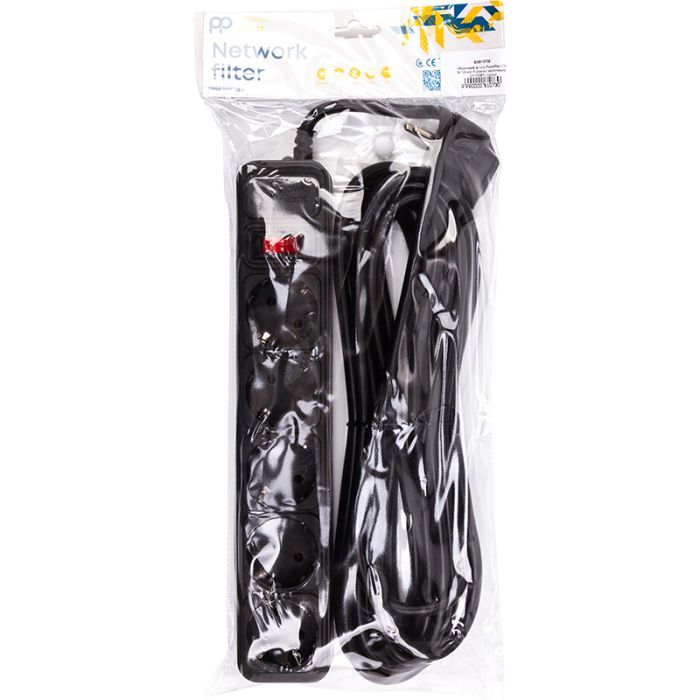 Сетевой фильтр питания PowerPlant 7м, 5 розеток (JY-1056/7) (EX610730) изображение 4