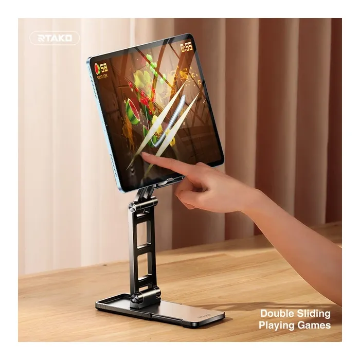 Підставка до планшета та телефона TC06 Double SIiding StabiIizing Bracket Black RTAKO (6975523009455) зображення 6