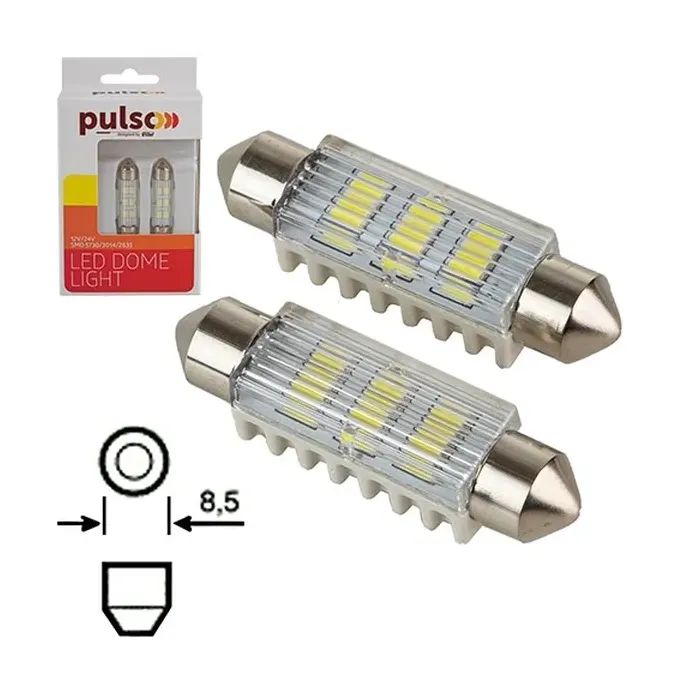 Автолампа PULSO LED SV8.5/T11x41mm/6 SMD-5730/9-18v/100Lm (LP-64041) изображение 3