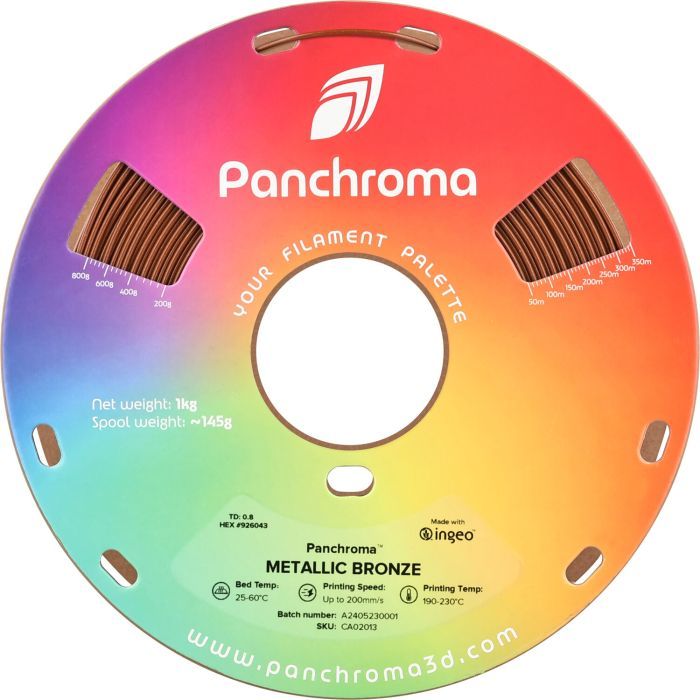 Пластик для 3D-принтера Polymaker PLA PANCHROMA METALLIC 1,75mm 1kg SILVER (CA02012) зображення 2