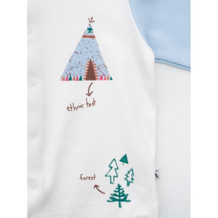 Пижама детская Aziz с длинным рукавом (9198-80B-blue) изображение 4