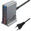 Зарядное устройство XoKo 2xUSB-C PD3.1 140W + 2xUSB-C PD100W + 1xUSB-C PD65W + 3xUSB QC30W GaN (QC-600) изображение 3