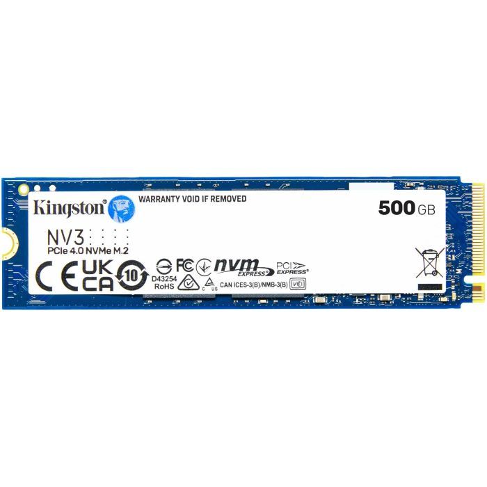 Накопитель SSD M.2 2280 500GB Kingston (SNV3S/500GBK)