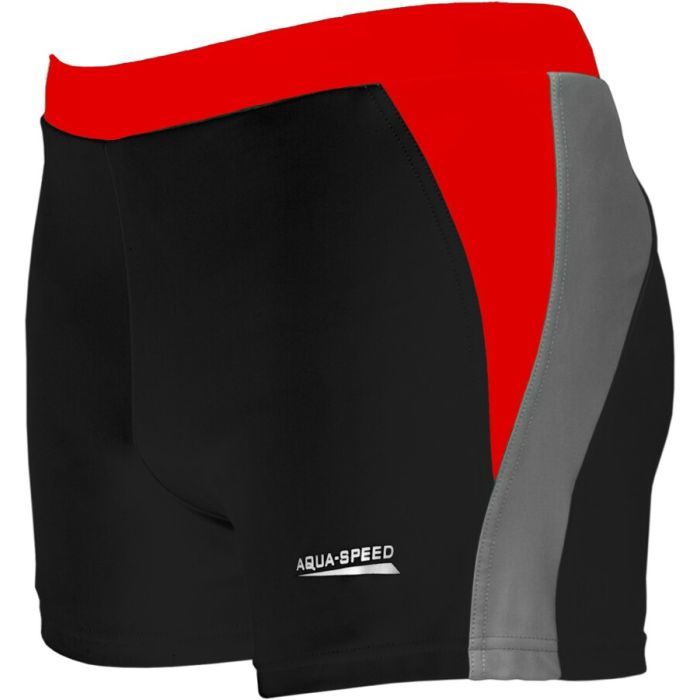 Плавки Aqua Speed Dario 346-16 чорний, червоний, сірий M (5908217662293)
