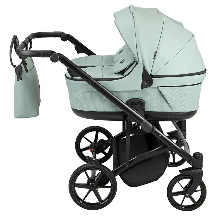 Коляска Adamex 2 в 1 Leo Duo Eco для двійні SA-2 чорна (681143) изображение 3