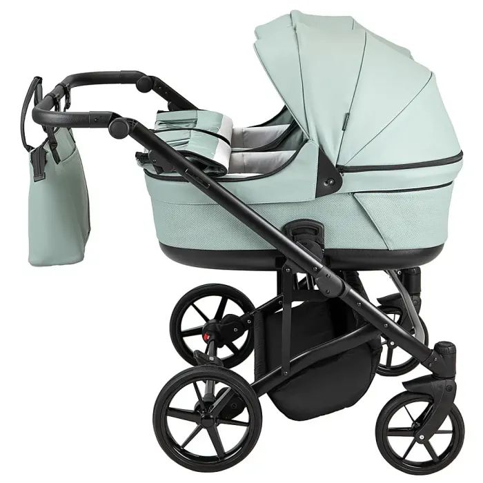 Коляска Adamex 2 в 1 Leo Duo Eco для двійні SA-2 чорна (681143) изображение 4