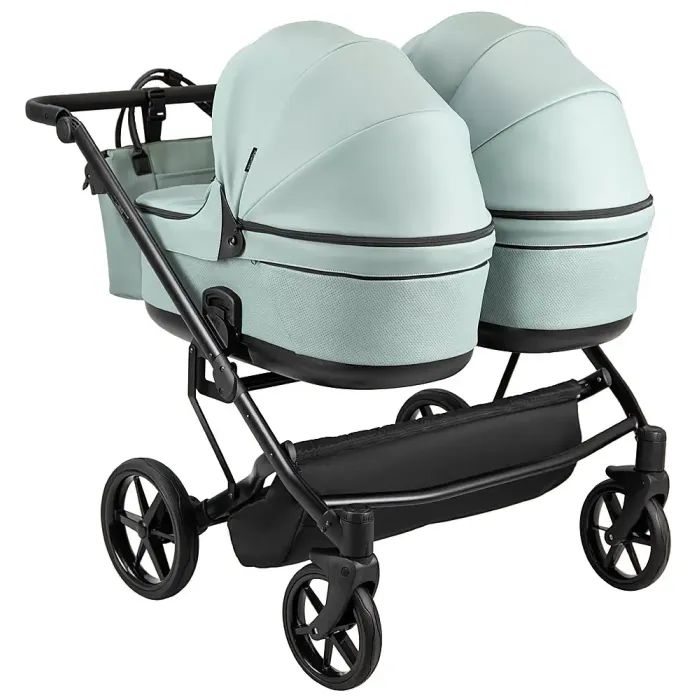 Коляска Adamex 2 в 1 Leo Duo Eco для двійні SA-2 чорна (681143) изображение 5