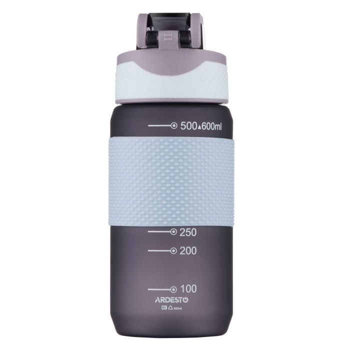 Пляшка для води Ardesto Motion 600мл, пластик, чорний (AR2260ML) зображення 5