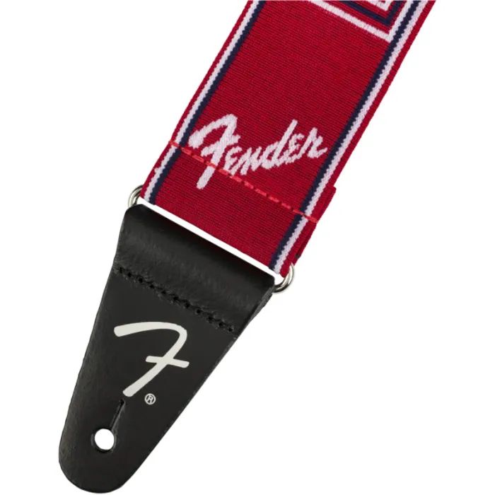 Ремень для гитары Fender Strap 2" Weighless Monogrammed White/Brown/Yellow (230247) изображение 2