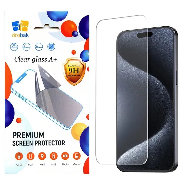Стекло защитное Drobak Clear glass A+ Apple iPhone 17 Air (151576)