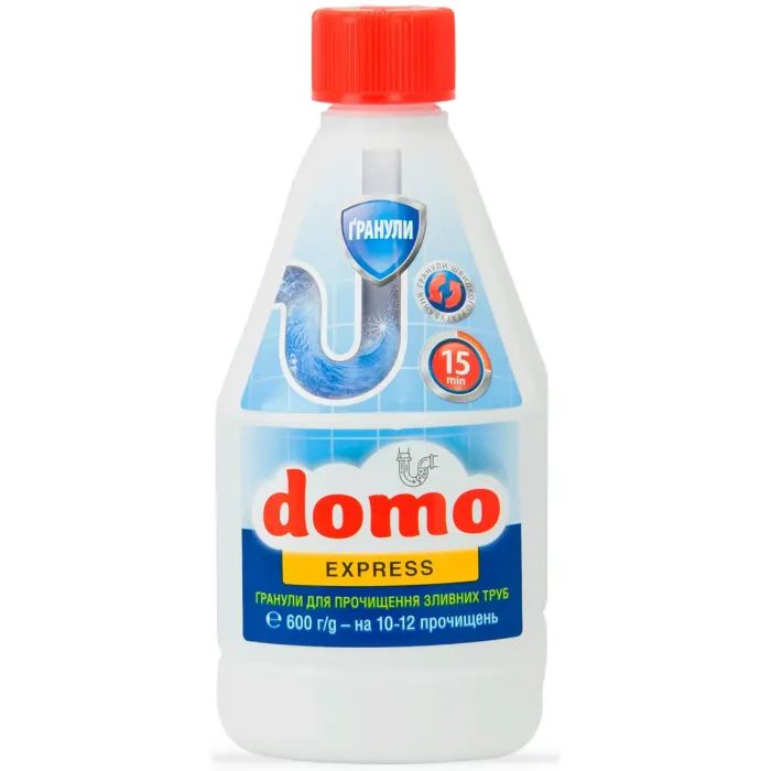 Средство для прочистки труб Domo Express Гранулы 600 г (4820024949767)