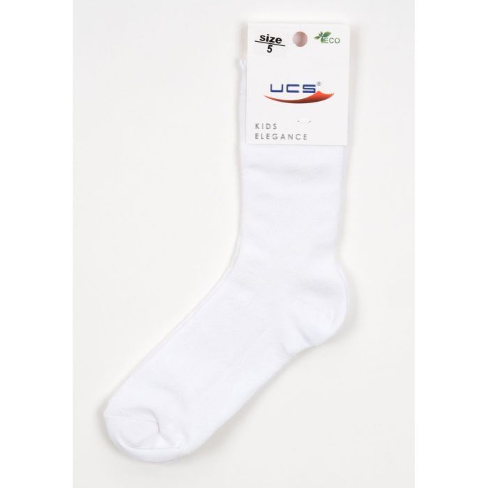 Носки детские UCS Socks однотонные с цветочками (M0C0101-1099-11-white) изображение 2