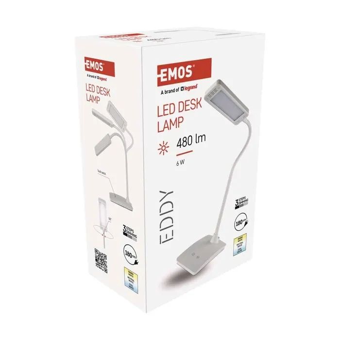 Настольная лампа EMOS EDDY WHITE (Z7599W) изображение 6