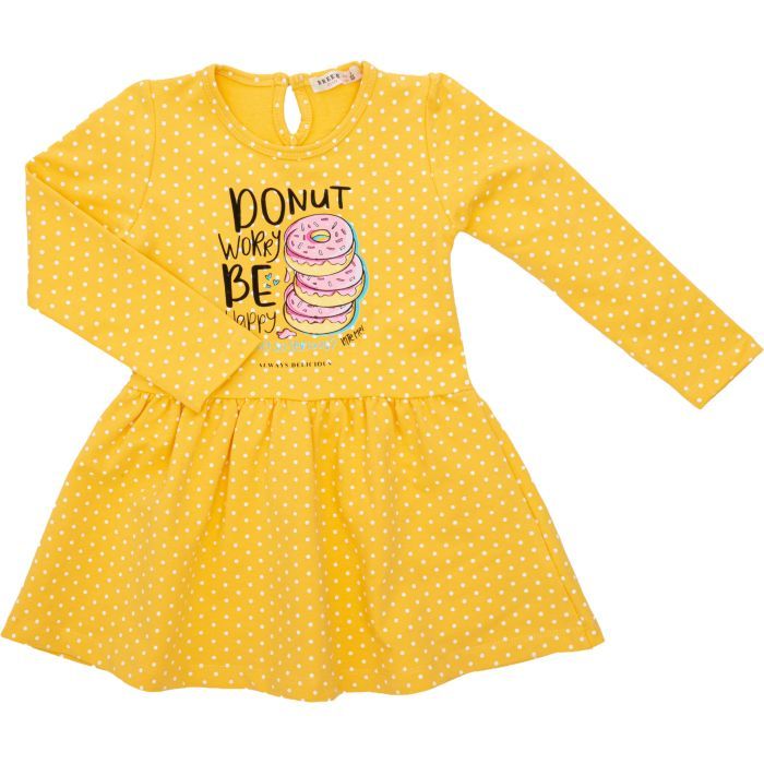 Плаття дитяче Breeze в горошок (16623-122G-yellow)