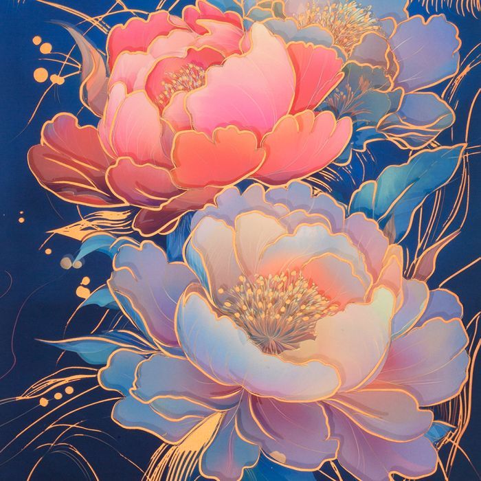 Еженедельник Buromax недатированный PEONY, A5, темно-синий 336 страниц (BM.20170-03) изображение 3