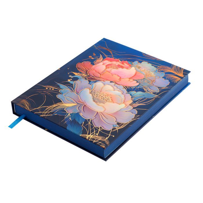 Еженедельник Buromax недатированный PEONY, A5, темно-синий 336 страниц (BM.20170-03) изображение 4