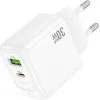 Зарядное устройство HOCO CS55A 1xUSB-C PD30W + 1xUSB QC3.0 white (6942007631549) изображение 5