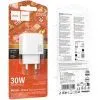 Зарядное устройство HOCO CS55A 1xUSB-C PD30W + 1xUSB QC3.0 white (6942007631549) изображение 7