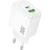 Зарядное устройство HOCO CS55A 1xUSB-C PD30W + 1xUSB QC3.0 white (6942007631549)