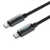 Дата кабель USB-C to USB-C 1.2m 60W nylon black Acefast (6974316284475) изображение 2