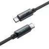 Дата кабель USB-C to USB-C 1.2m 60W nylon black Acefast (6974316284475) изображение 3
