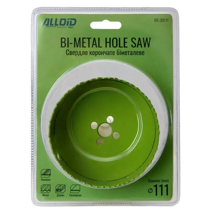 Коронка Alloid біметалева, 111мм (HS-30111) зображення 3