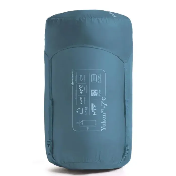 Спальний мішок Ferrino Yukon Square +7°C Blue-Grey Right (86381RBGDX) (932335) зображення 5