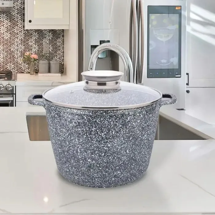 Кастрюля Gusto покриття Ceramic Snow 5.5 л (GT-2604-26) изображение 2