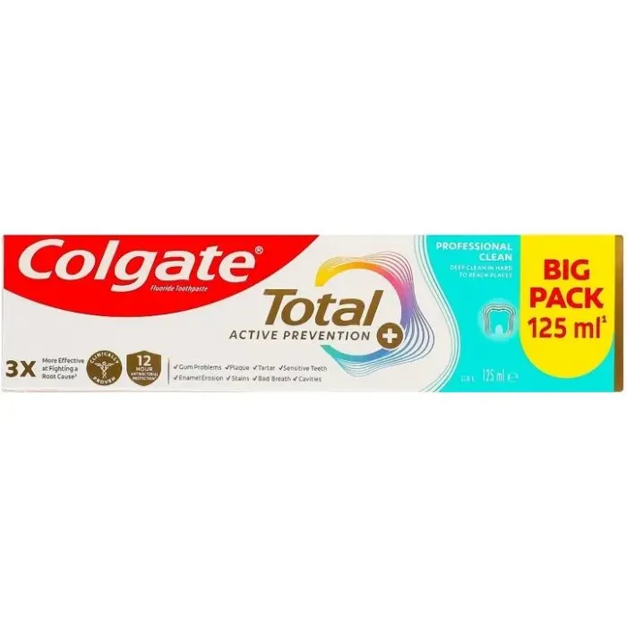 Зубна паста Colgate Total Active Protection Professional Clean Гель 125 мл (6920354839993) зображення 2
